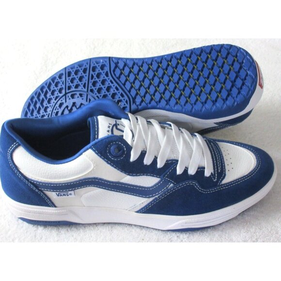 Vans Men's Rowan Zorilla 2 True Blue White Suede Canvas Shoes sizes NIB - Picture 3 of 5